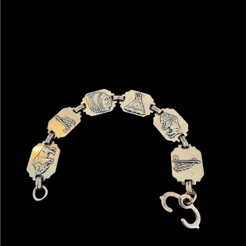 Vintage Copper panel bracelet